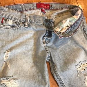 Hollister Distressed Jeans with Button Fly